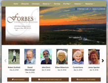 Tablet Screenshot of forbesfuneralhome.com